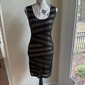 Max Studio Black Lace Mini Dress